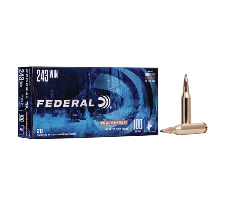 243 Winchester 100gr SP Power Shok (Federal)