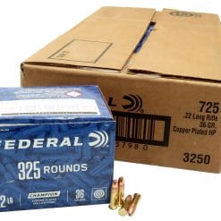 22LR 36gr Copper Plated Hollow Point (Federal Champion) 325 Round Pack