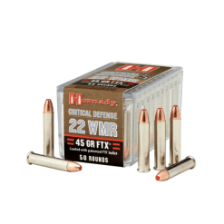 HORNADY 22 WMR 45 GR FTX CRITICAL DEFENSE – 50 ROUNDS