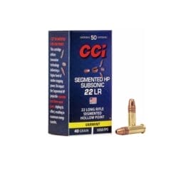 22LR Segmented HP Subsonic 40gr 1050FPS (CCI)