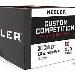 30 Cal 168gr HPBT Custom Competition (Nosler) - 250 Projectiles