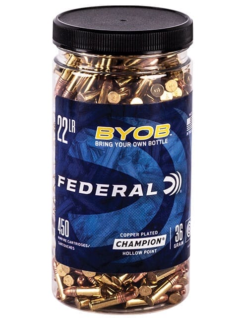 22LR Federal 36gr CPHP 450rd Bottle